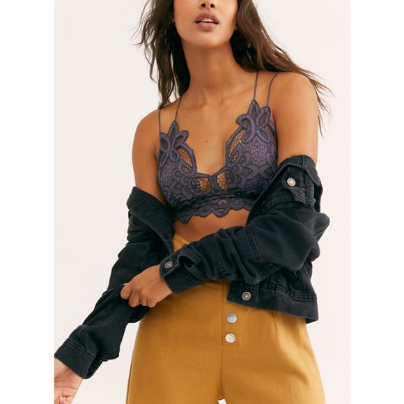 Free People Other - FREE PEOPLE Adella Bralette / Charcoal NWT